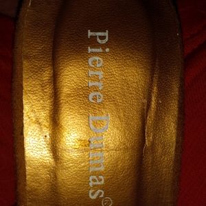 Size 7Medium Pierre Dumas Women's 4½" heels  leather/suede w tassels on back